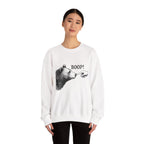Model wearing the Bear Boop Funny Sweatshirt
