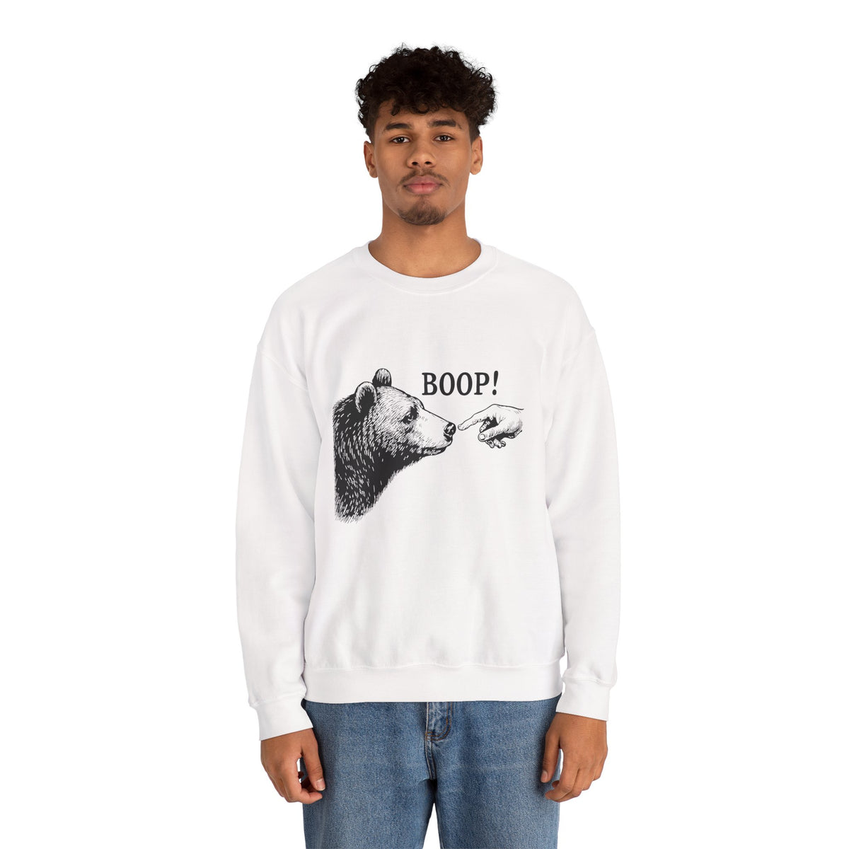 Bear Boop funny sweatshirt, additional product view