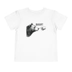White Bear Boop funny bear toddler t-shirt, front view