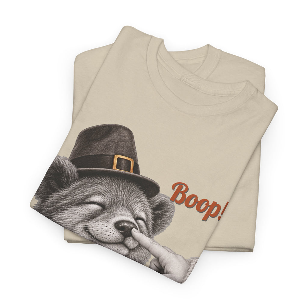 Bear Boop Thanksgiving T-Shirt, folded