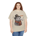 Model wearing the sand Bear Boop Thanksgiving T-Shirt
