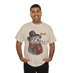 Model wearing the sand Bear Boop Thanksgiving T-Shirt