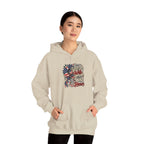 Model wearing the Being A Veteran's Wife Is A Choice Being His Wife Is An Honor Hoodie