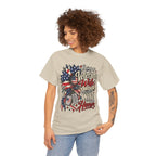 Model wearing the Being A Veteran's Wife Is A Choice Being His Wife Is An Honor T-Shirt