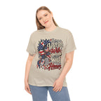 Model wearing the Being A Veteran's Wife Is A Choice Being His Wife Is An Honor T-Shirt