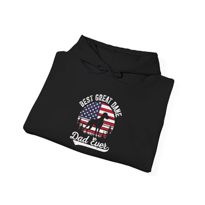 Best Great Dane Dad Ever hoodie, additional product view