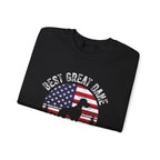 Best Great Dane Dad Ever Sweatshirt, folded