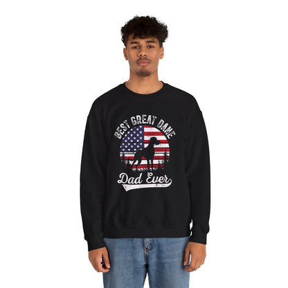 Best Great Dane Dad Ever sweatshirt, additional product view