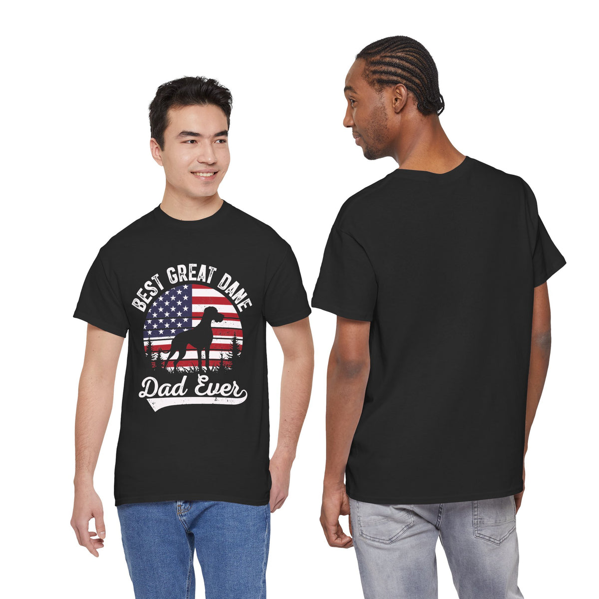 Best Great Dane Dad Ever t-shirt, additional product view