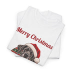 Merry Christmas From The Great Dane T-Shirt (blue Great Dane), folded