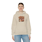 Model wearing the sand Cozy Season Hoodie