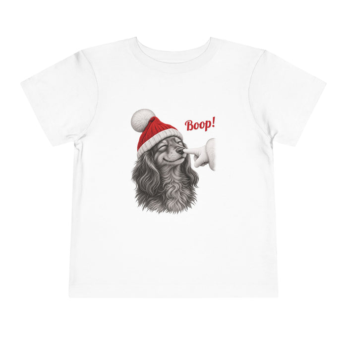 Dachshund Boop Christmas Toddler T-Shirt