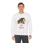 Man wearing the Elf Squad Sweatshirt, smiling