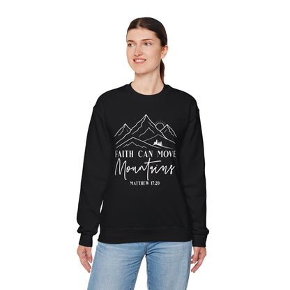 Faith Can Move Mountains sweatshirt, additional product view
