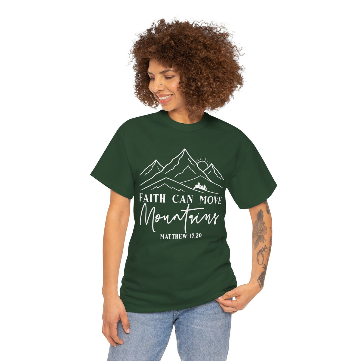 Faith Can Move Mountains t-shirt, additional product view