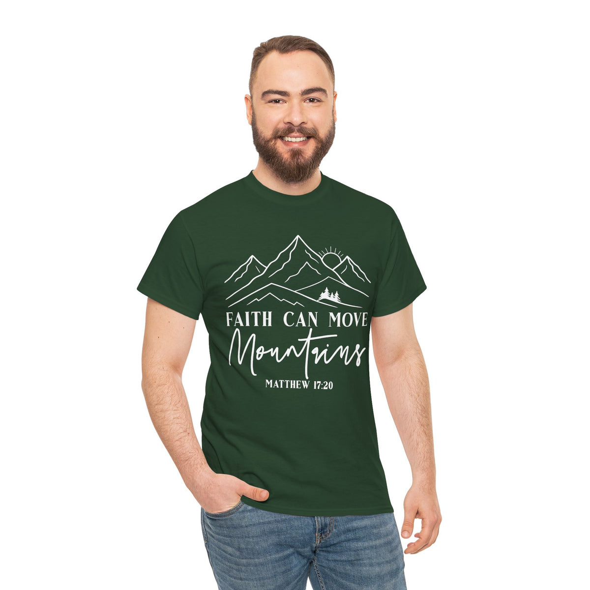 Faith Can Move Mountains t-shirt, additional product view