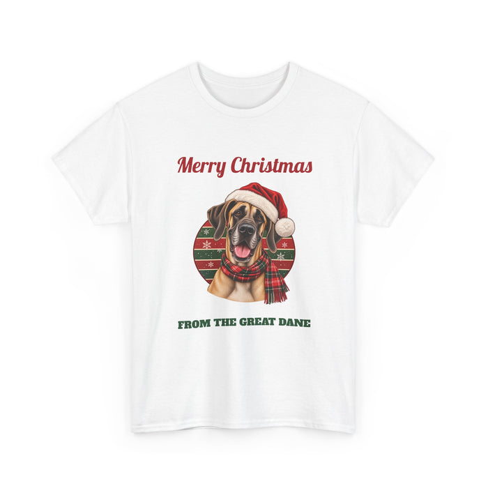 Fawn Great Dane Christmas T-Shirt
