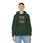 Model wearing the forest green Feast Mode Activated Hoodie