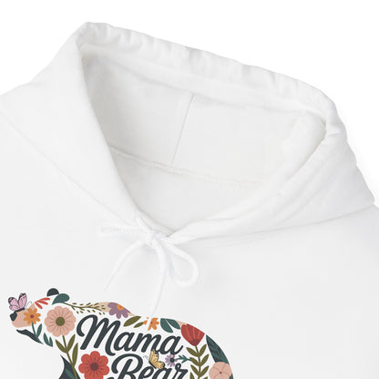 Floral Mama Bear hoodie with wildflower bear print, additional product photo