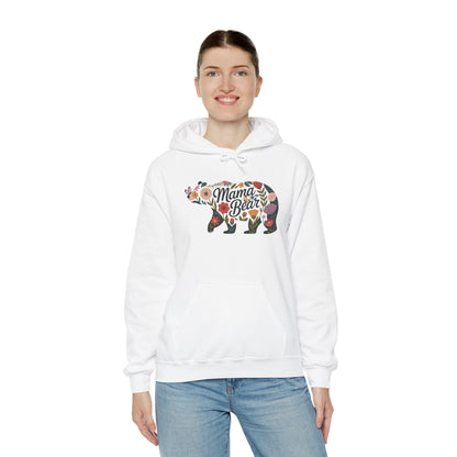 Floral Mama Bear hoodie with wildflower bear print, additional product photo