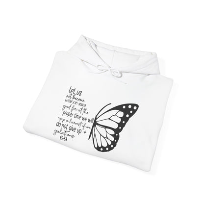 Galatians 6:9 Do Not Give Up butterfly hoodie, additional product photo