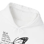 Galatians 6:9 Do Not Give Up Hoodie, front collar close-up