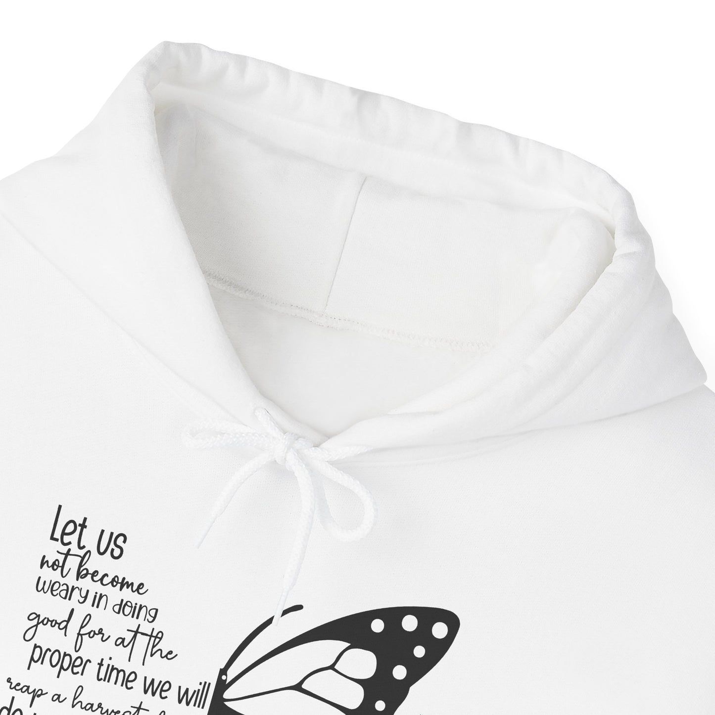 Galatians 6:9 Do Not Give Up butterfly hoodie, additional product photo