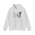 Ash Galatians 6:9 Do Not Give Up butterfly hoodie, front view