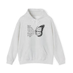 Ash Galatians 6:9 Do Not Give Up butterfly hoodie, front view