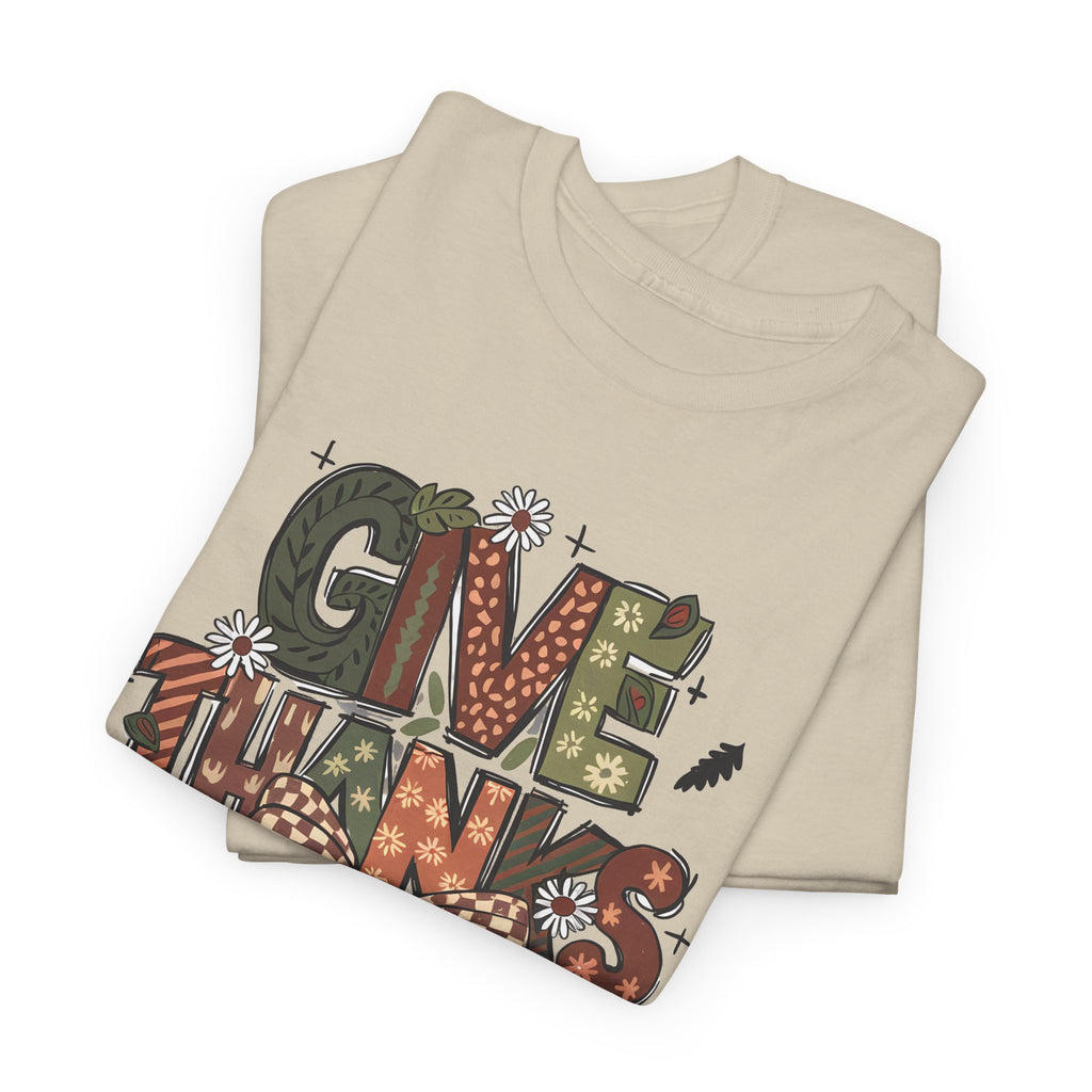 Give Thanks T-Shirt, folded
