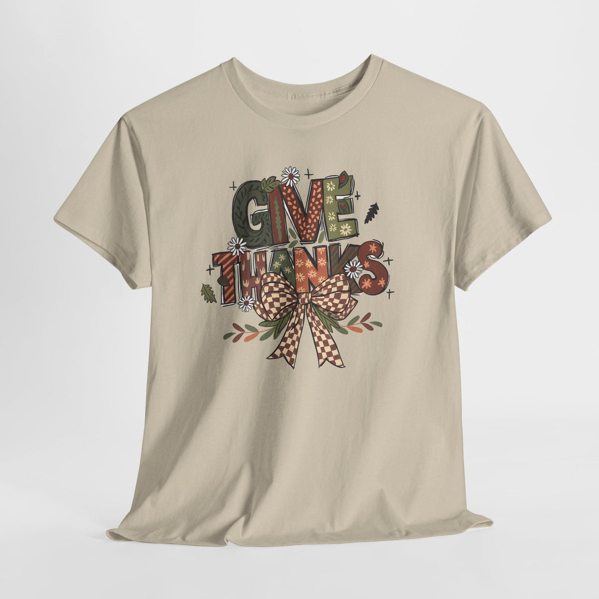 Give Thanks T-Shirt, flat lay