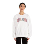 Woman wearing the Grammy Retro Daisy Sweatshirt