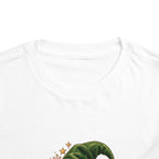 Grandma's Little Elf Toddler T-Shirt, front collar close-up