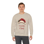 Man wearing the Grandpa Claus Sweatshirt