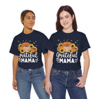 Model wearing the navy Grateful Mama T-Shirt