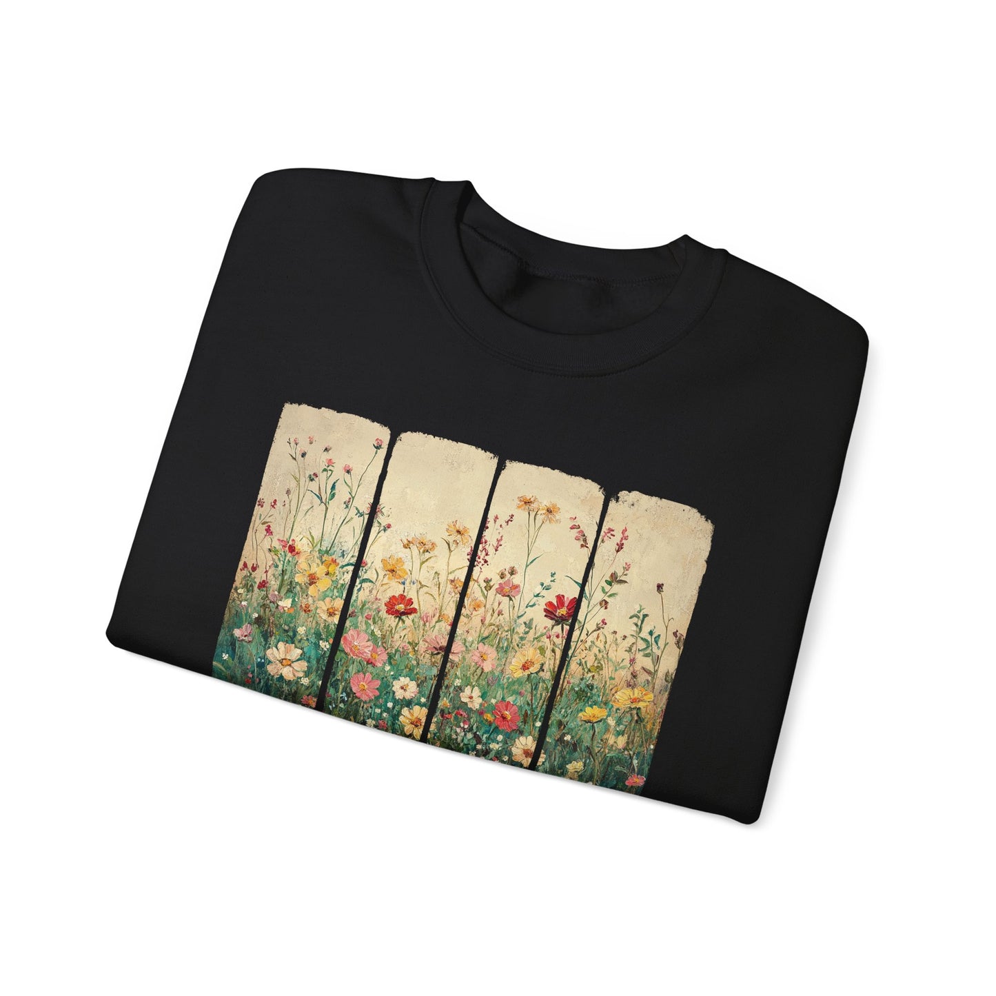 His Mercies Are New Every Morning sweatshirt with wildflower print, additional product photo