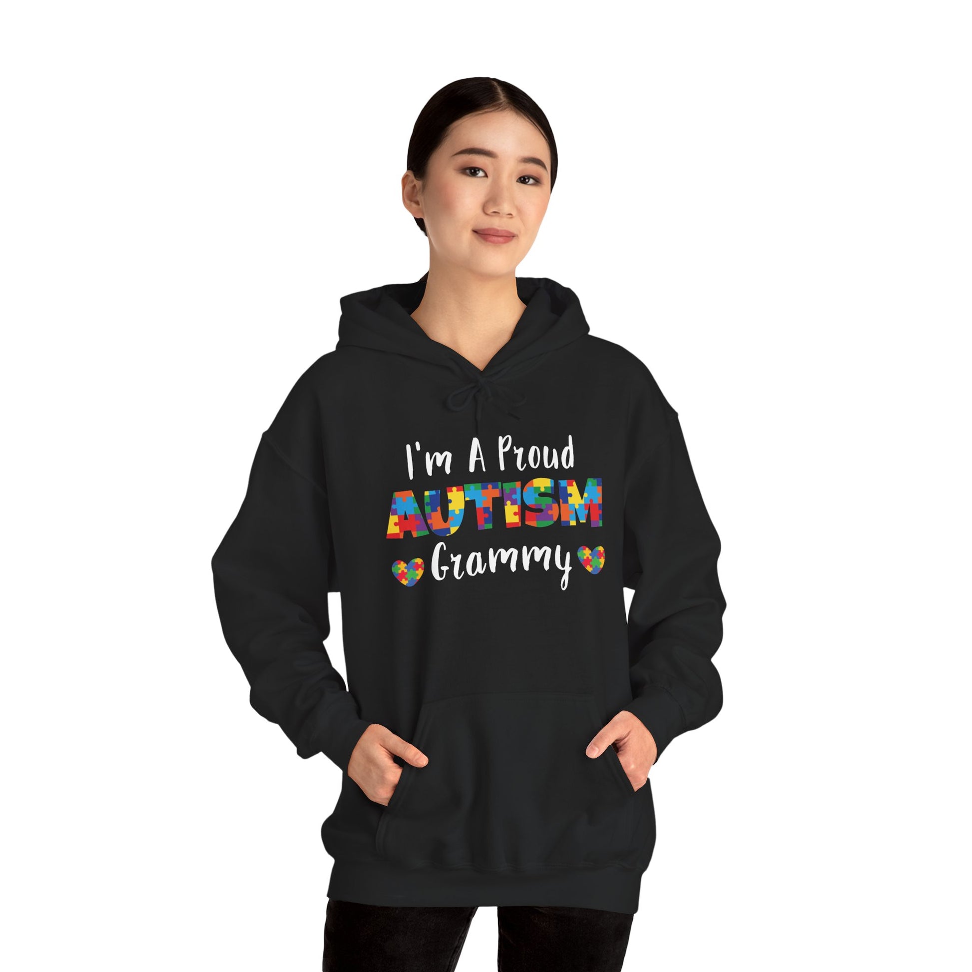I'm A Proud Autism Grammy hoodie, additional product view
