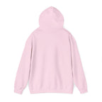 I'm A Teacher What's Your Superpower Hoodie, back view with the hood up