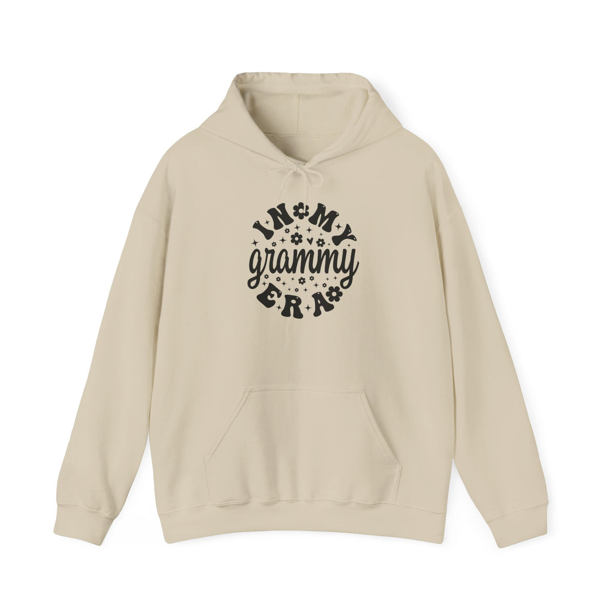 Sand In My Grammy Era retro daisy hoodie, front view