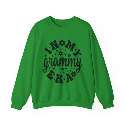 Irish Green In My Grammy Era retro daisy sweatshirt, front view
