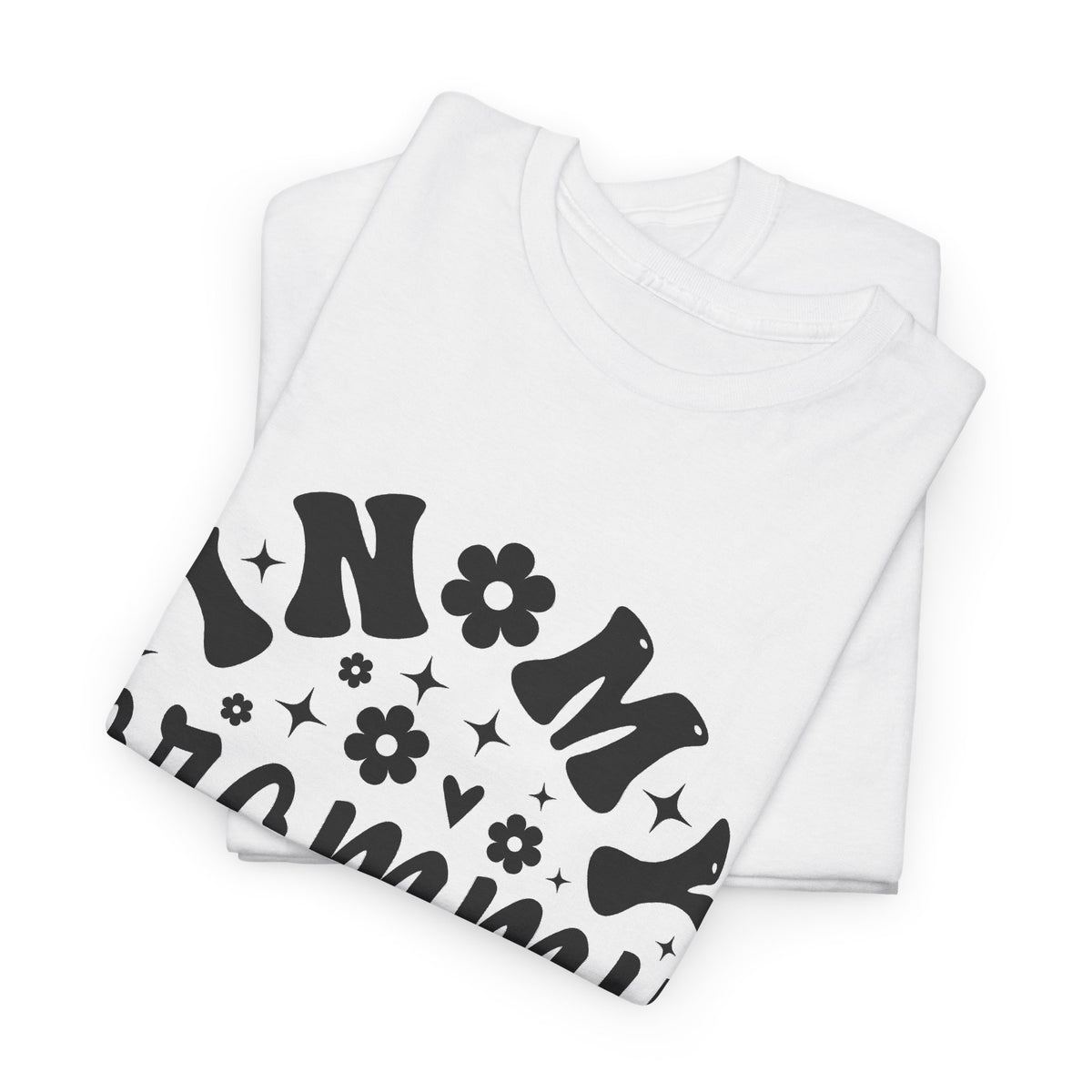 In My Grammy Era retro daisy t-shirt, folded detail