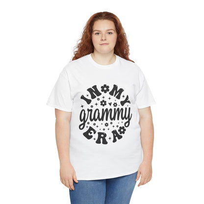 Two women wearing the In My Grammy Era retro daisy t-shirt