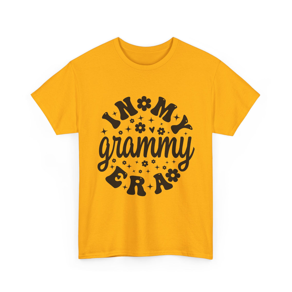 Gold In My Grammy Era retro daisy t-shirt, front view