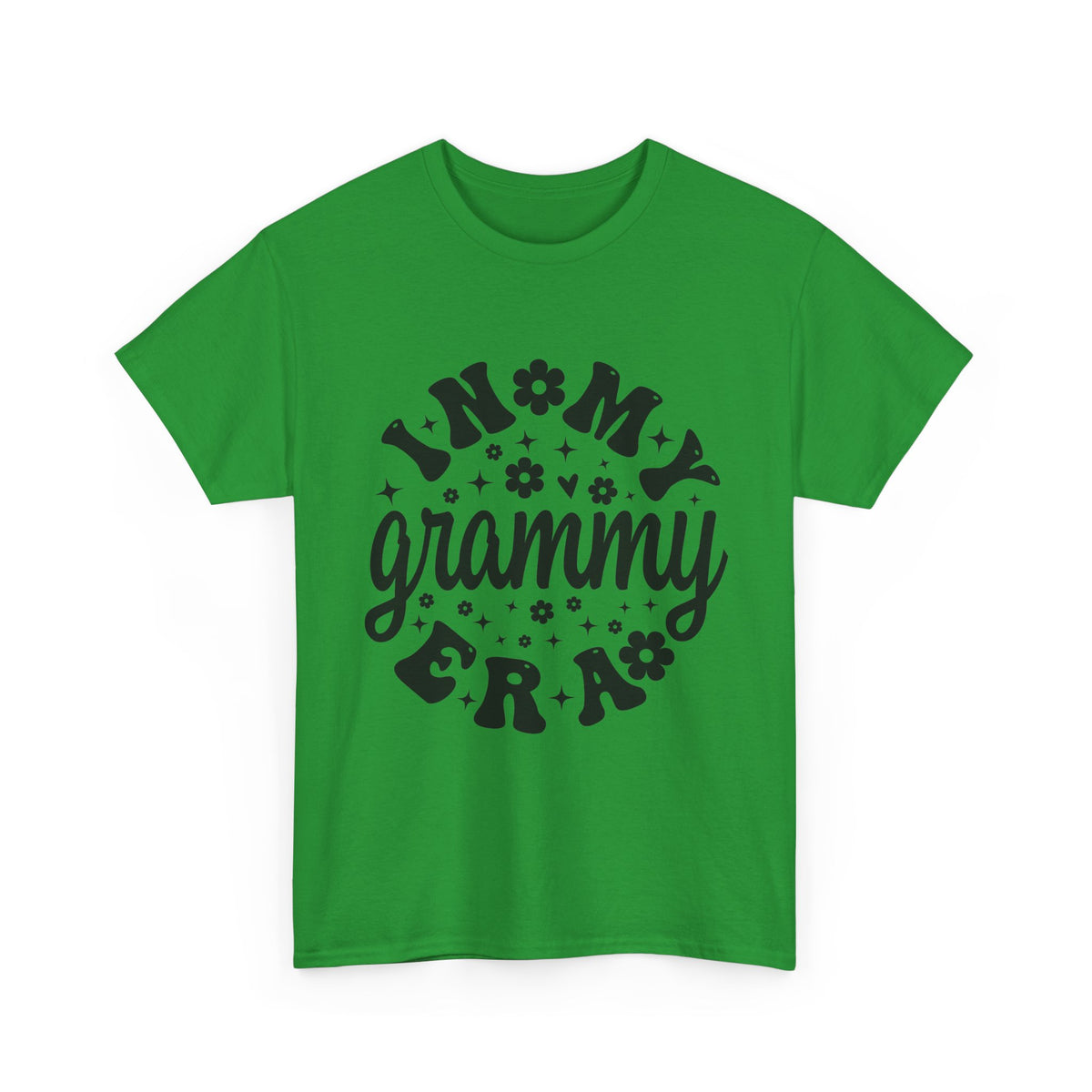 Irish Green In My Grammy Era retro daisy t-shirt, front view