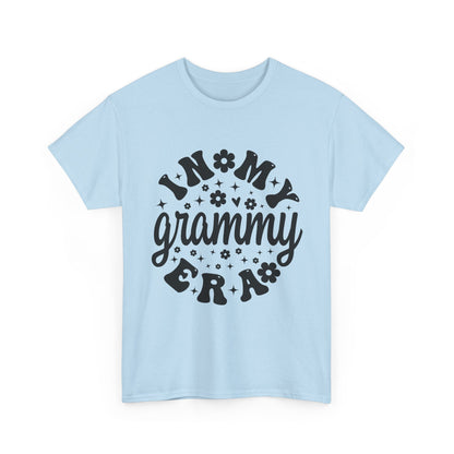 Light Blue In My Grammy Era retro daisy t-shirt, front view
