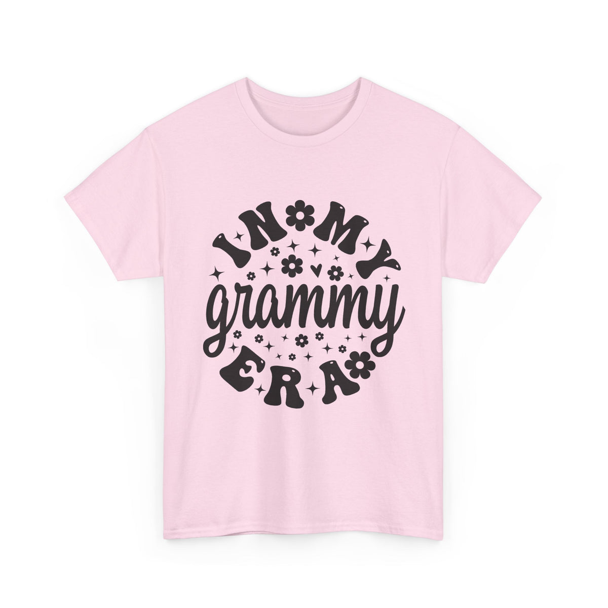 Light Pink In My Grammy Era retro daisy t-shirt, front view