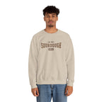 Man wearing the sand In My Sourdough Era Sweatshirt