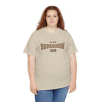 Woman wearing the sand In My Sourdough Era T-Shirt