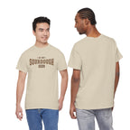 Two men wearing the sand In My Sourdough Era T-Shirt
