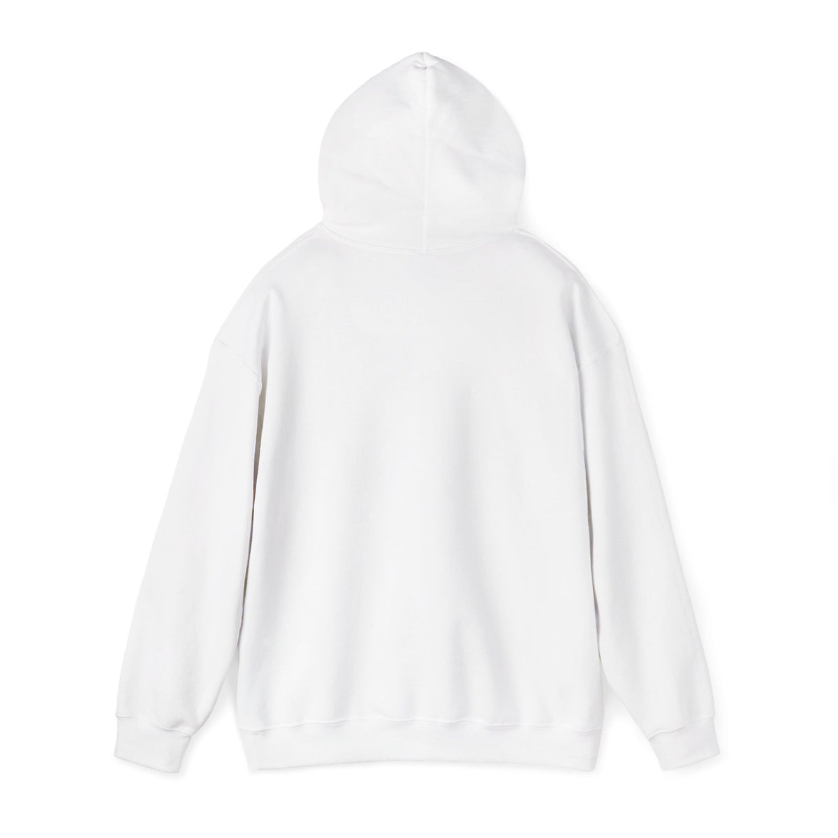 In My Thirties Era retro hoodie, back view with hood